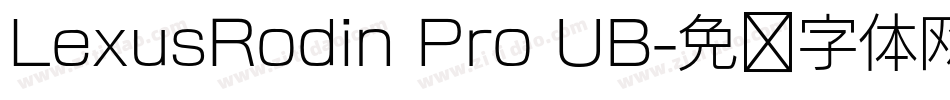 LexusRodin Pro UB字体转换